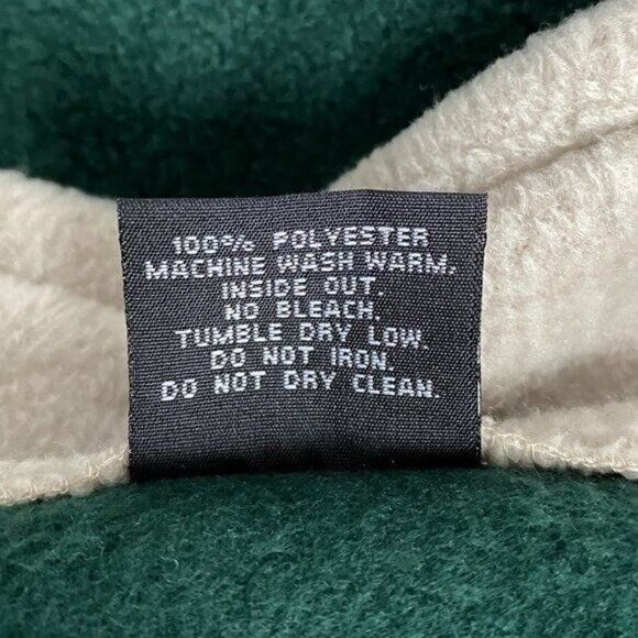 AMERITEX Vintage Hunter Green San Francisco Zip Up Fleece Vest Child Size Small - Picture 6 of 6